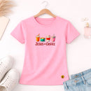 Camiseta Feminina Rosa Jesus & Coffee