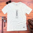 Camiseta Masculina Off White Confia Deus Está Contigo