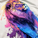 Camiseta Masculina Off White Leão Colorido