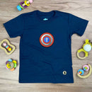T-Shirt Infantil Azul Escudo Cruz