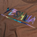 Camiseta Feminina Marrom Aplique Camaleão Yeshua