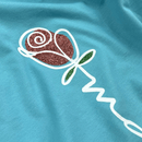 Camiseta Feminina Turquesa Mãe Flor