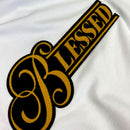 Camiseta Masculina Branca Blessed Veludo