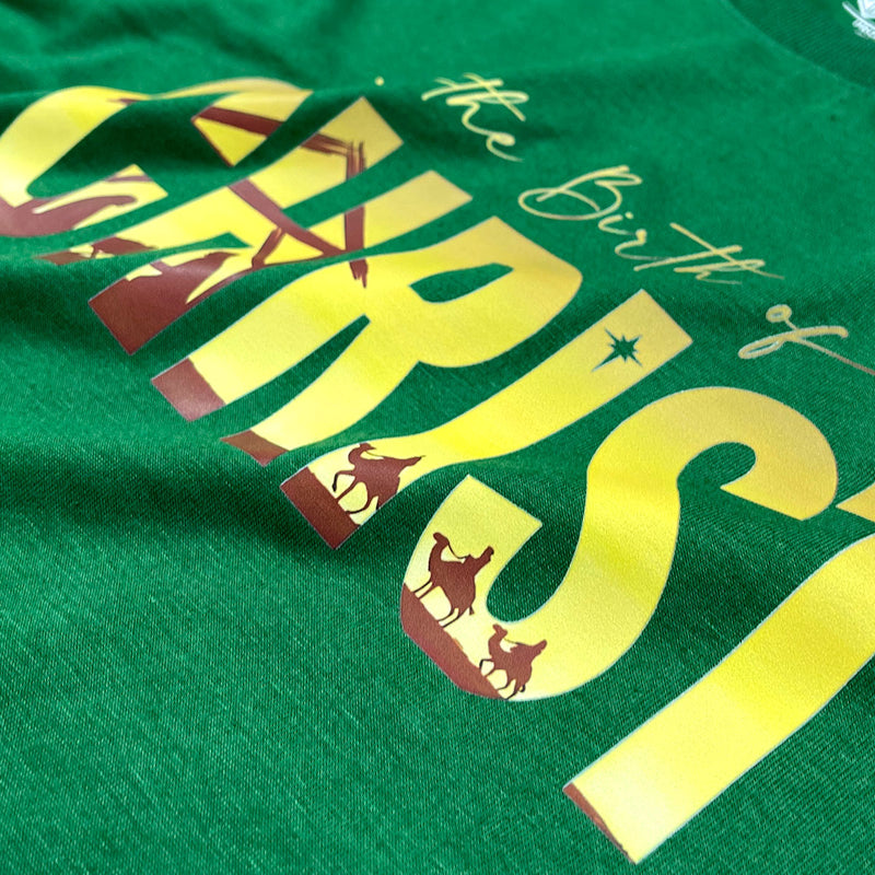 Camiseta Masculina Verde The Birth Of Christ