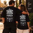 Oversized Preta Alegria do Senhor