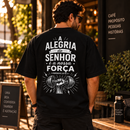 Oversized Preta Alegria do Senhor