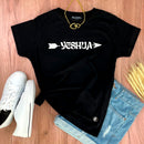 Camiseta Feminina Preta Yeshua Flecha
