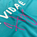 Camiseta Feminina Turquesa A Vida é Hoje