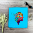 Camiseta Feminina Turquesa Coração Pensamento