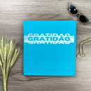 Camiseta Feminina Turquesa Gratidão