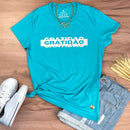 Camiseta Feminina Turquesa Gratidão