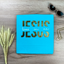 Camiseta Feminina Turquesa Jesus Lives In Me