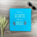 Camiseta Feminina Turquesa Sorte Deus