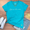 Camiseta Feminina Turquesa Seja Sua Melhor Versão