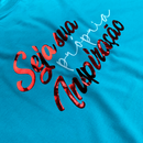 Camiseta Feminina Turquesa Seja Sua Própria Inspiração