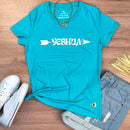 Camiseta Feminina Turquesa Yeshua Flecha