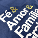 Camiseta Masculina Azul Fé & Amor
