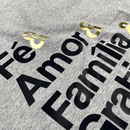 Camiseta Masculina Cinza Fé & Amor