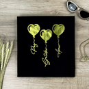 Camiseta Feminina Preta Coração Paz Amor Dourado