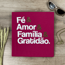 Camiseta Feminina Pink Fé & Amor Dourado