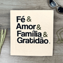 Camiseta Feminina Salmão Fé & Amor Dourado