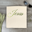 Camiseta Feminina Salmão Jesus Dourado