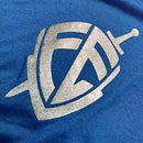 Camiseta Masculina Azul Escudo Fé