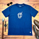 Camiseta Masculina Azul Escudo Fé
