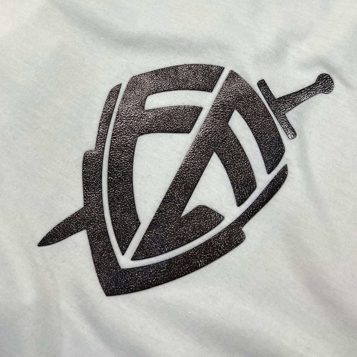 Camiseta Masculina Off White Escudo Fé