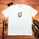 Camiseta Masculina Off White Escudo Fé