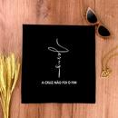 Camiseta Feminina Preta Jesus A Cruz Não Foi O Fim