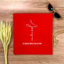 Camiseta Feminina Vermelha Jesus A Cruz Não Foi O Fim