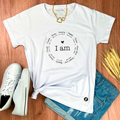 Camiseta Feminina Branca I Am