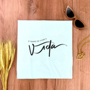 Camiseta Feminina Branca É Tempo De Viver A Vida