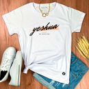 Camiseta Feminina Branca Yeshua He Saved Me