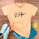 Camiseta Feminina Salmão É Tempo De Viver A Vida