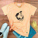 Camiseta Feminina Salmão Jesus Leão He Is Risen