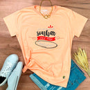 Camiseta Feminina Salmão Se Você Pode Sonhar Você Pode Realizar!