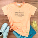 Camiseta Feminina Salmão Confie No Senhor De Todo O Seu Coração