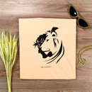 Camiseta Feminina Salmão Jesus Leão He Is Risen