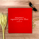 Camiseta Feminina Vermelha Pois Nada É Impossível Para Deus