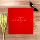 Camiseta Feminina Vermelha O Senhor É Sublime