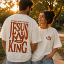 Oversized Off White Full Jesus Is King Coroa