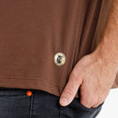 Camiseta Masculina Marrom Ele Vive Em Nós