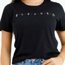 Camiseta Feminina Preta B.L.E.S.S.E.D