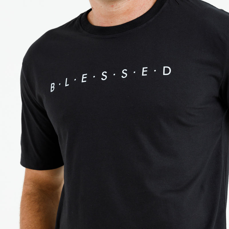 Camiseta Masculina Preta B.L.E.S.S.E.D