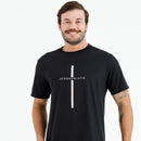 Camiseta Masculina Preta Cruz Prata Jesus Cristo