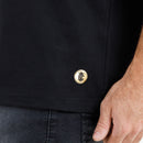 Camiseta Masculina Preta Leão Colorido