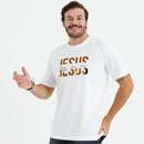 Camiseta Masculina Branca Jesus Lives In Me