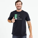Camiseta Masculina Preta On Off